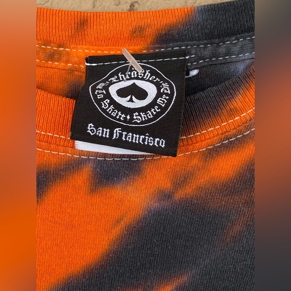 Thrasher T Shirt - Orange n Black - Size M - - Picture 2 of 4